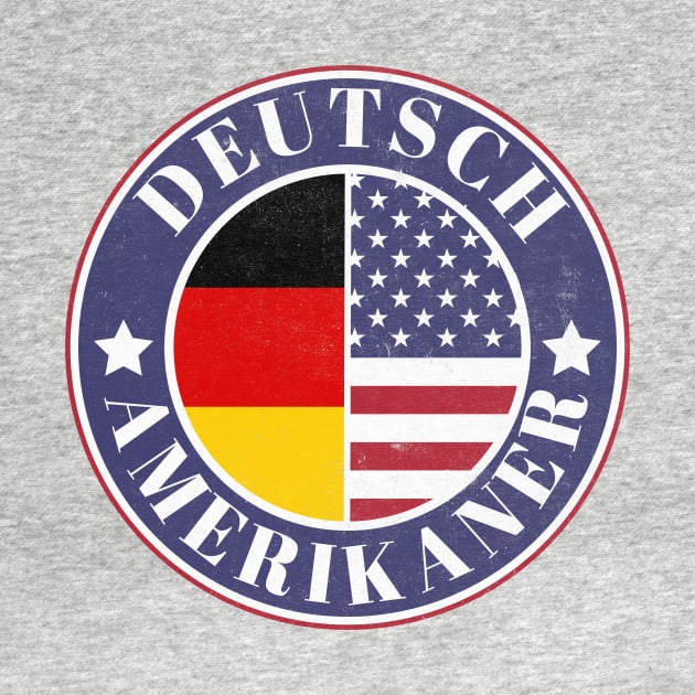 Deutch-Amerikaner - German American Badge - Germany Flag by Yesteeyear